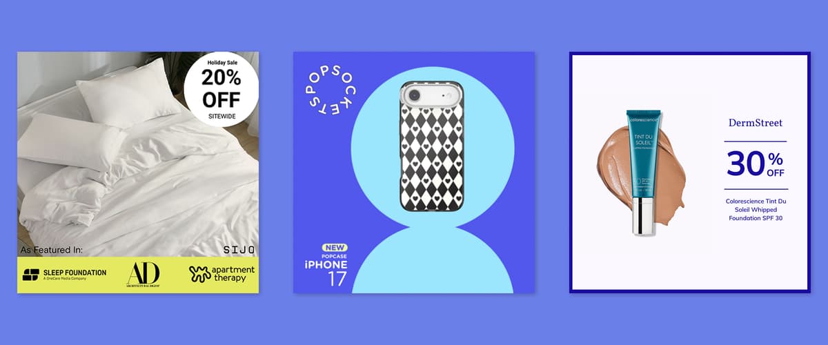 AFTER: Marpipe-enriched catalog ad — branded, overlays applied, conversion-optimized